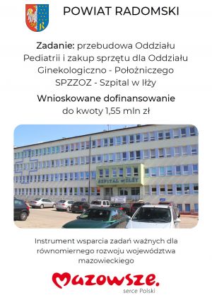 Wniosek o dofinansowanie - szpital w Iłży