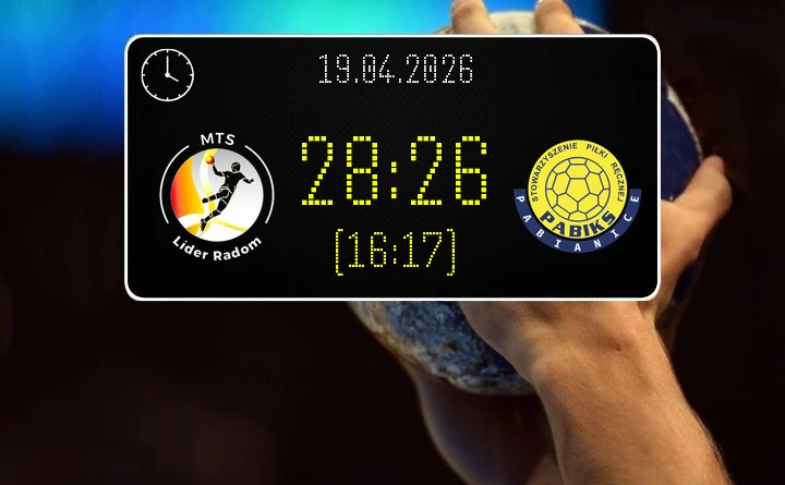 [PIŁKA RĘCZNA] MTS Lider Radom – SPR PABIKS Pabianice 28:26 w 23. kolejce I Ligi Mężczyzn (Grupa C)