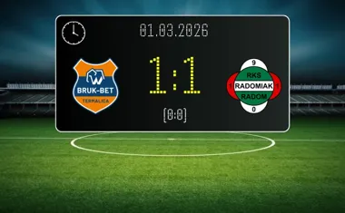 [PIŁKA NOŻNA] Bruk-Bet Termalica Nieciecza – Radomiak Radom 1:1 – remis w Ekstraklasie, który niczego nie rozstrzygnął