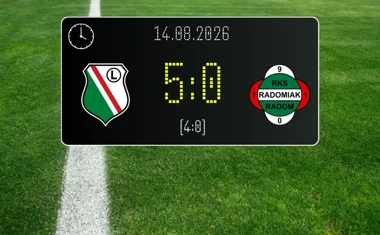 [PIŁKA NOŻNA] Legia Warszawa – Radomiak Radom 5:0 w PKO BP Ekstraklasie. Radomianie rozbici już do przerwy