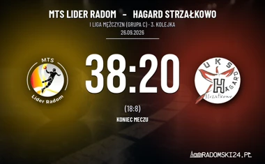 [PIŁKA RĘCZNA] MTS Lider Radom – Hagard Strzałkowo 38:20. Dziesięć bramek przewagi w meczu I Liga Mężczyzn (Grupa C)