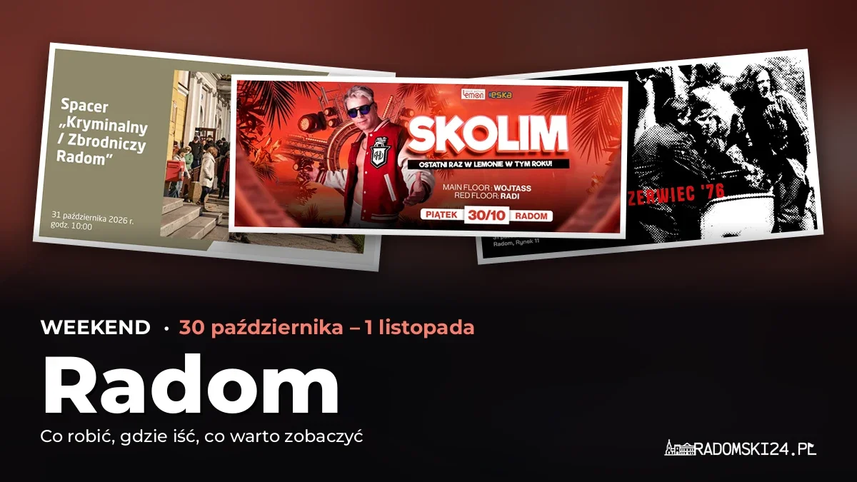 Co robić w weekend w Radomiu? Wydarzenia 30 października – 1 listopada – okładka przeglądu weekendowego