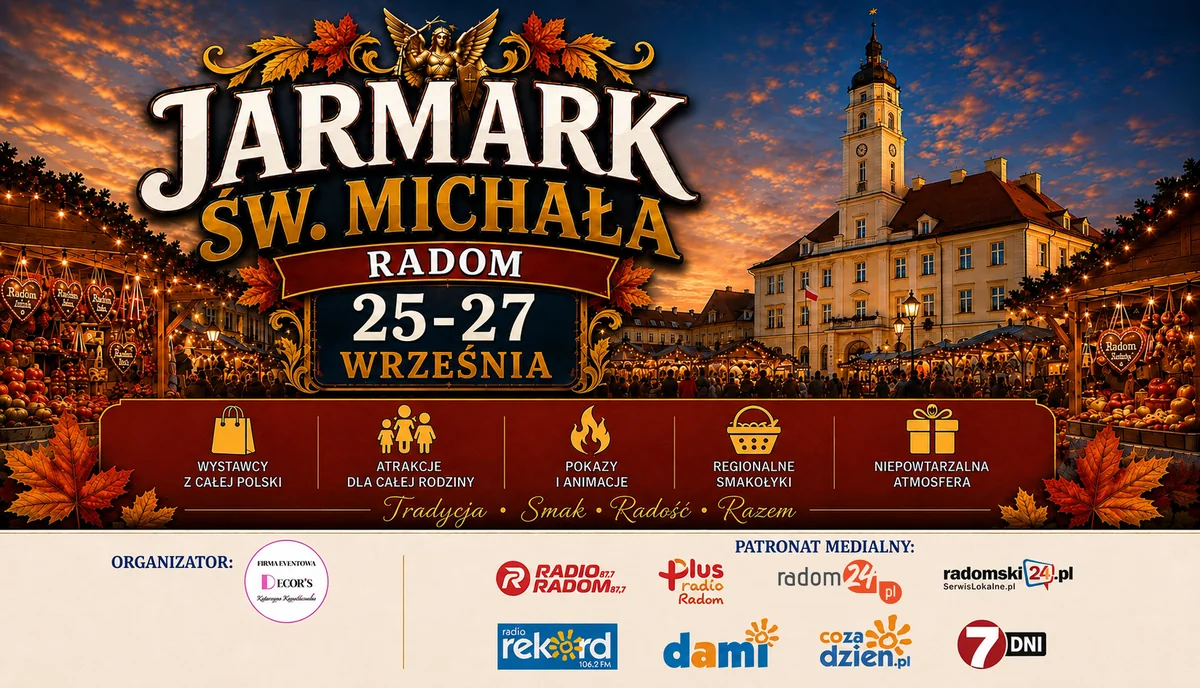 Obraz do artykułu: Jarmark św. Michała w Radomiu – trzy dni atrakcji na placu Corazziego