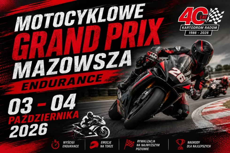 Obraz do artykułu: Motocyklowe Grand Prix Mazowsza Endurance – 4-godzinne wyścigi na Kartodromie Radom