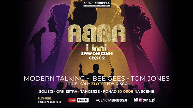 Grafika promocyjna wydarzenia ABBA I INNI Symfonicznie 2 Radom