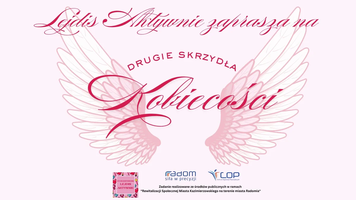 Grafika promocyjna wydarzenia DRUGIE SKRZYDŁA KOBIECOŚCI – cykl warsztatów