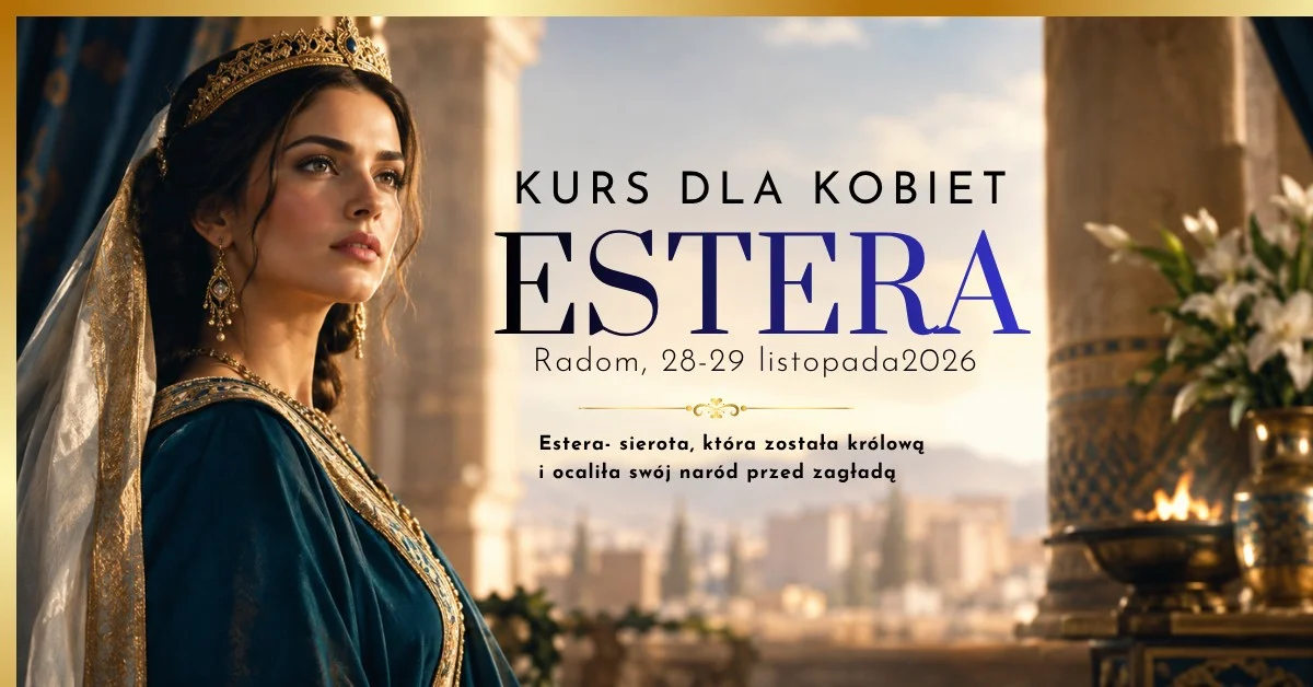 Grafika promocyjna wydarzenia ESTERA – weekendowy kurs dla kobiet