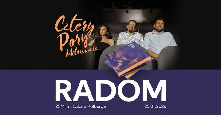 Grafika promocyjna wydarzenia Cztery Pory Miłowania — koncert w Radomiu, 25 stycznia 2026