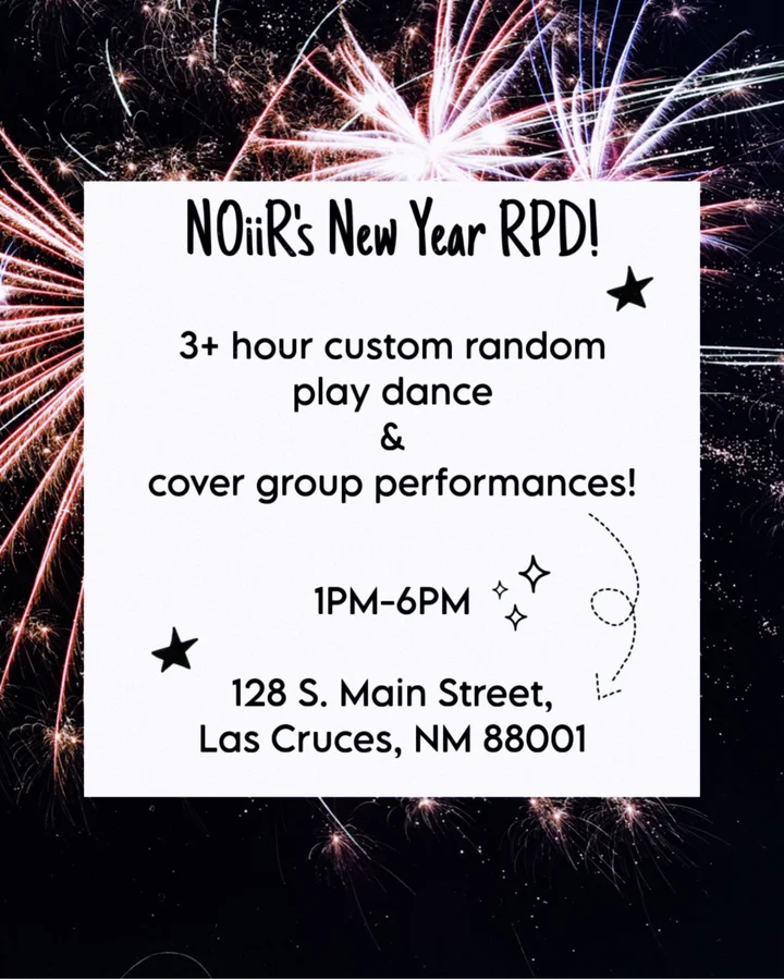 Grafika promocyjna wydarzenia NOIIR KPOP RANDOM DANCE — spotkanie fanów K-pop w Las Cruces