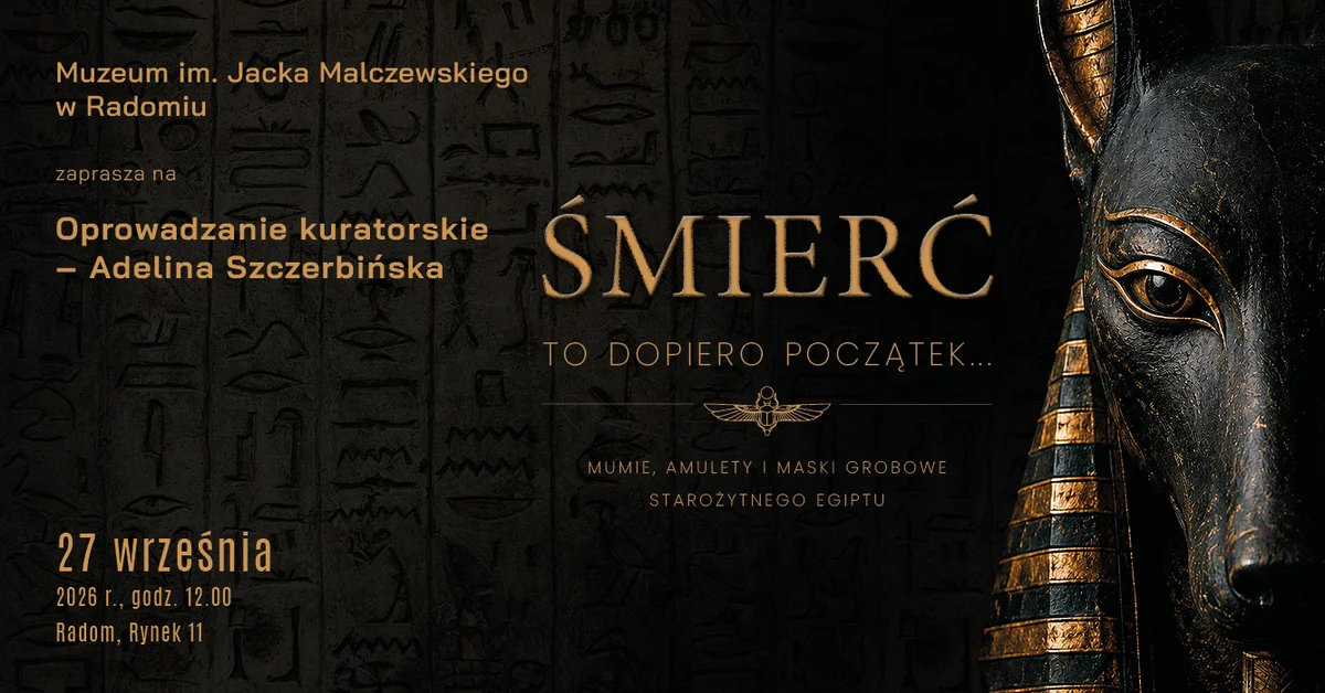 Grafika promocyjna wydarzenia Śmierć to dopiero początek – oprowadzanie kuratorskie