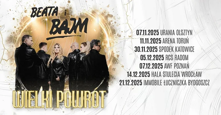 Grafika promocyjna wydarzenia Radom: Beata i BAJM — Wielki Powrót