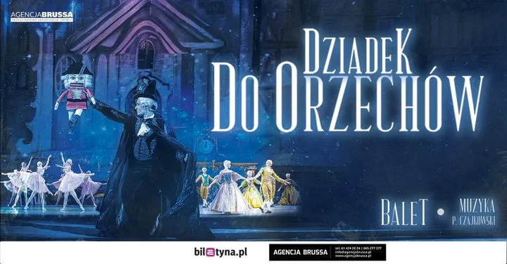 Obrazek przedstawia grafikę promocyjną wydarzenia Świąteczny balet „Dziadek do Orzechów” w Radomiu