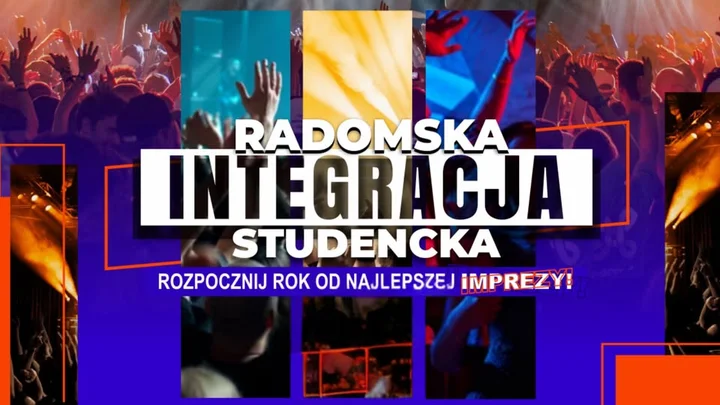 Obrazek przedstawia grafikę promocyjną wydarzenia Studencki clubbing w Radomiu — integracja 3 października