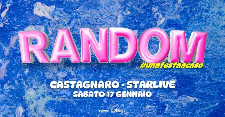 Grafika promocyjna wydarzenia Random® • Castagnaro — impreza „Una festa a caso” w Starlive