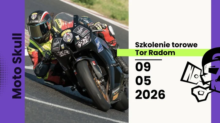 Grafika promocyjna wydarzenia Szkolenie torowe Moto Skull na Torze Radom – 9 maja 2026