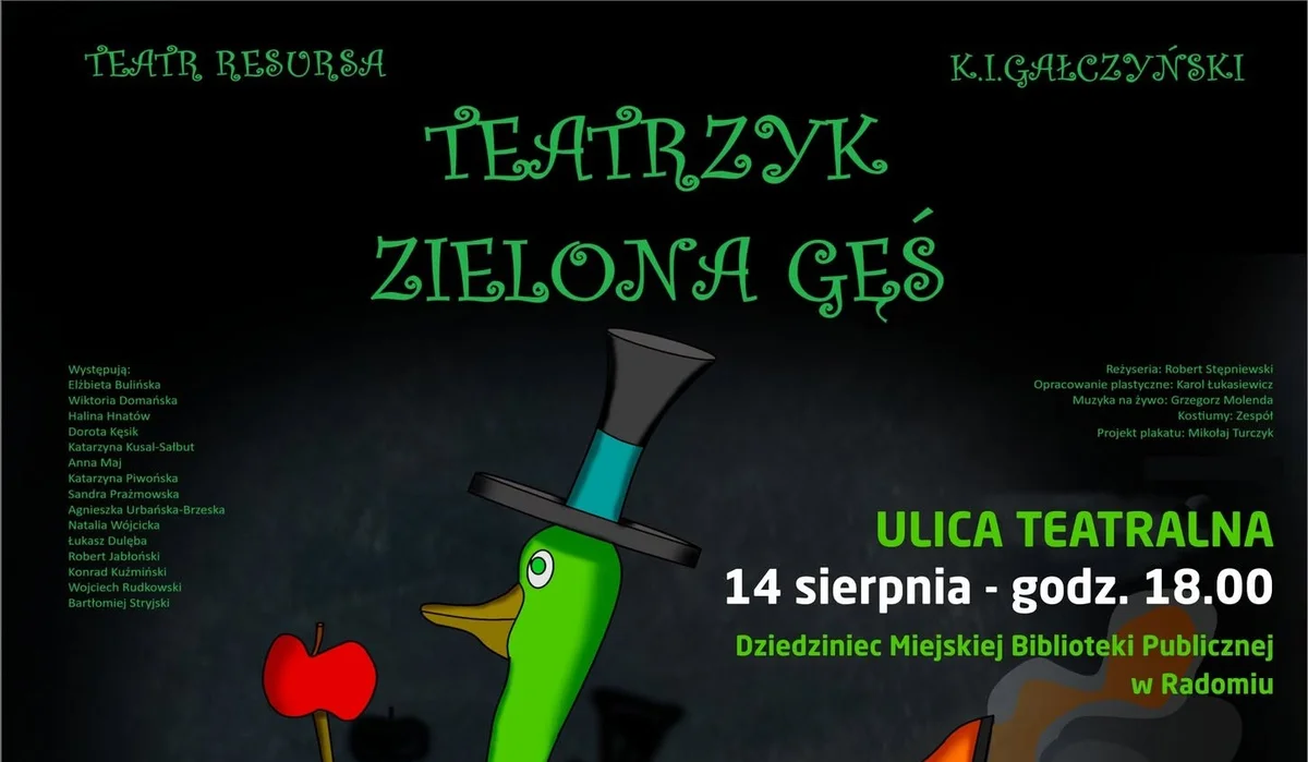 Grafika promocyjna wydarzenia Teatrzyk Zielona Gęś