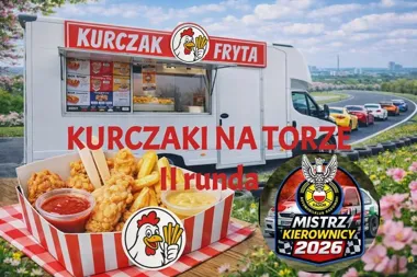 Grafika promocyjna wydarzenia KURCZAKI NA TORZE II runda — Sprint, 2. runda cyklu „Mistrz Kierownicy 2026”