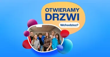 Grafika promocyjna wydarzenia Drzwi otwarte TEB Liceum i Technikum w Radomiu
