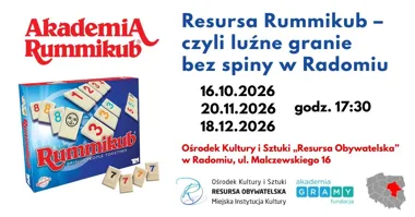 Grafika promocyjna wydarzenia Resursa Rummikub: luźne granie
