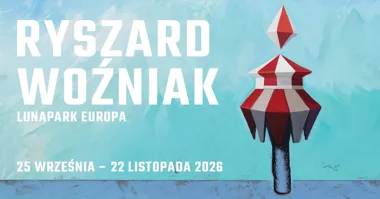 Grafika promocyjna wydarzenia Lunapark Europa: wystawa Woźniaka