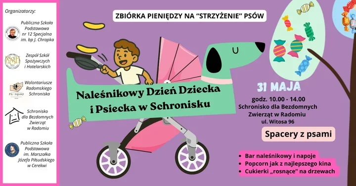 W radomskim schronisku dzieci spotkają psy i rodzinne atrakcje