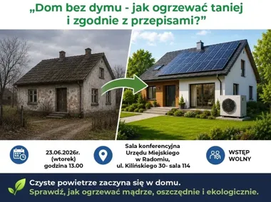 Trzy warsztaty o smogu i ogrzewaniu. W Radomiu padną konkretne odpowiedzi