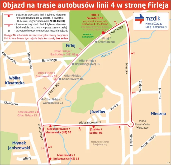 Świąteczny rozkład w Radomiu zmieni dojazd na Firlej i zawiesi linię 20