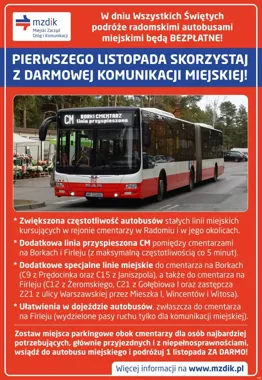 Cmentarze w Radomiu z ograniczeniami. Te ulice będą zamknięte