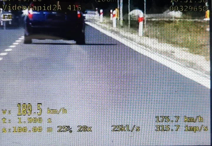 189 km/h przy limicie 90. Radomska drogówka zatrzymała kolejnych kierowców