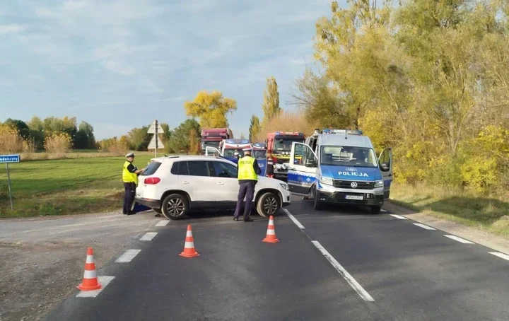 Śmiertelne zderzenie w Skaryszewie. Motocyklista nie przeżył