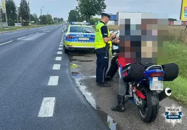 Ponad 220 kontroli w weekend. Policja sprawdzała motocyklistów w Radomiu