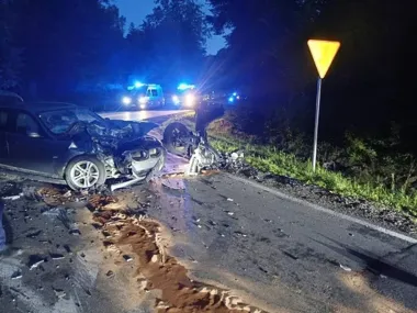 Śmiertelne zderzenie w gminie Pionki. 41-latek zginął na miejscu