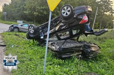 Zderzenie na skrzyżowaniu w Gulinku. 60-latka trafiła do szpitala