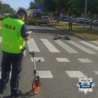 Sekunda na hulajnodze w Suskowoli skończyła się szpitalem