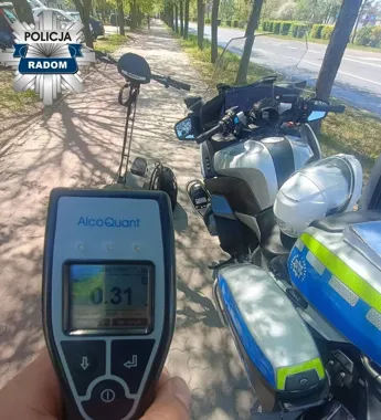 Pijany na hulajnodze w Radomiu - mandat wyniósł 2500 zł