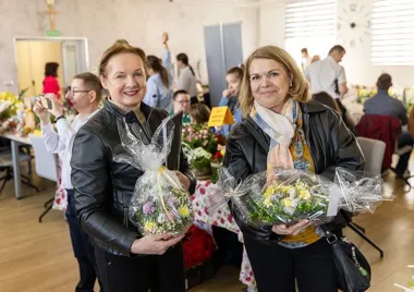 W starostwie zrobiło się świątecznie, a stoły uginały się od wielkanocnych ozdób