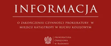 Prokuratura zabezpieczyła dowody po katastrofie kolejowej